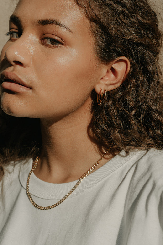 Essentials Seamless Hoop Earrings 24mm
