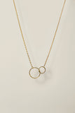 Interlocking Circles Necklace Linked Circles Best Friend Jewelry