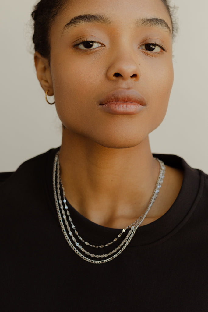 Essentials Figaro Chain Necklace 2mm