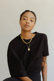 Medallion Rectangle Initial Necklace