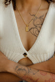 Medallion Rectangle Zodiac Necklace
