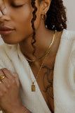 Medallion Rectangle Zodiac Necklace