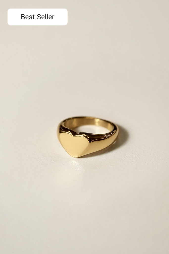 Custom sales heart ring