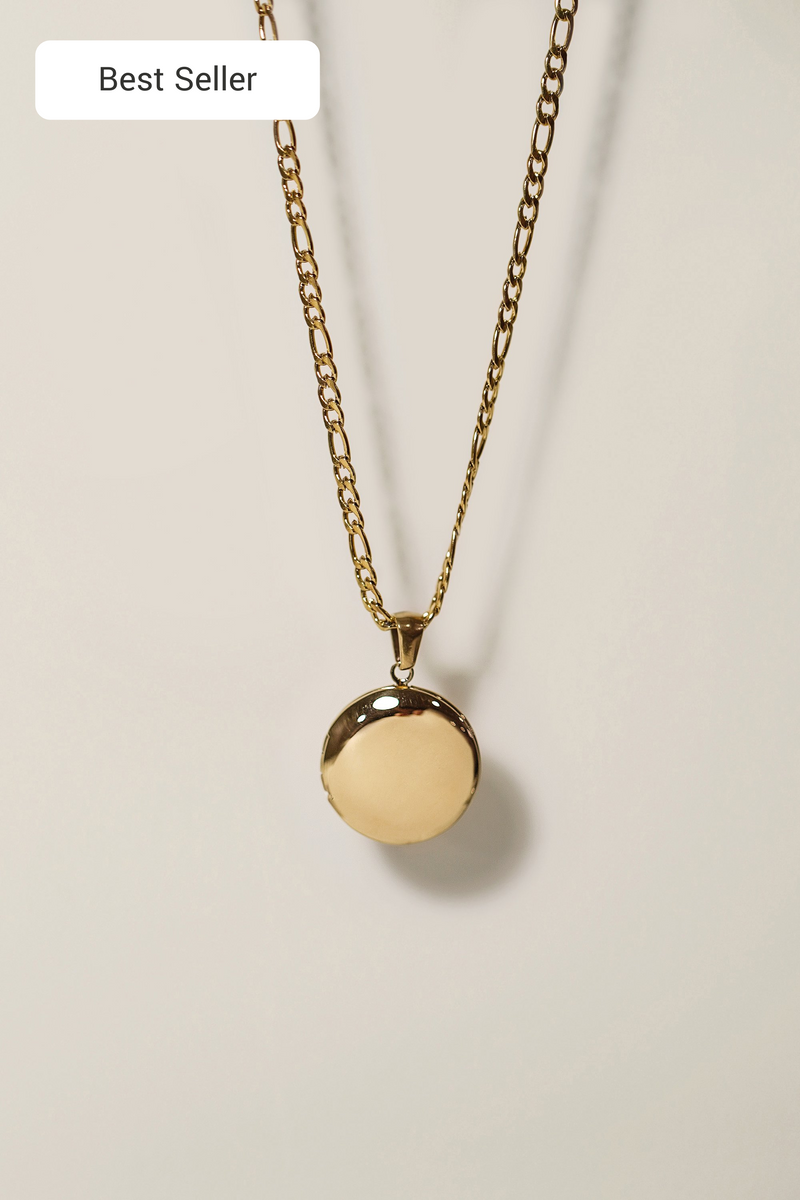 Moments Round Locket Necklace 20mm [Personalize]