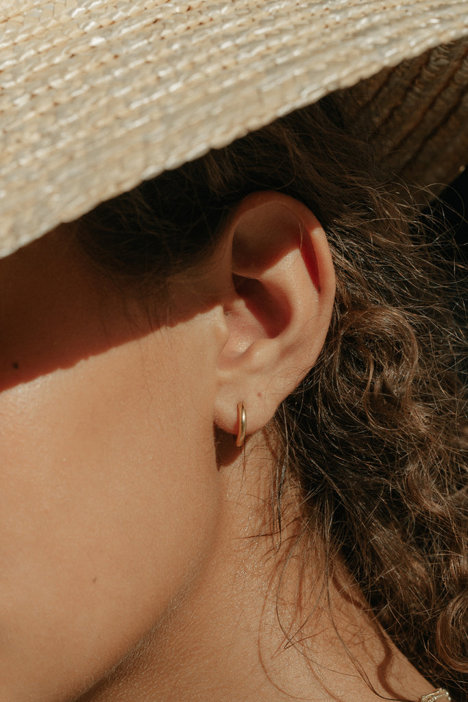 Essentials Seamless Hoop Earrings 12mm