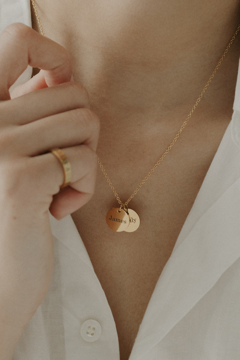 Epithet Multi Disc Necklace 13mm [Message]