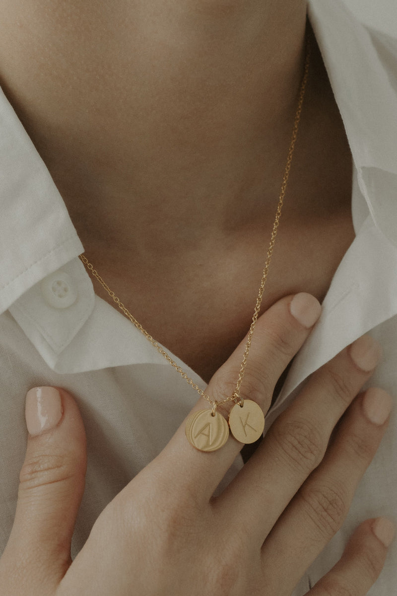 Epithet Multi Disc Necklace 13mm [Initial]