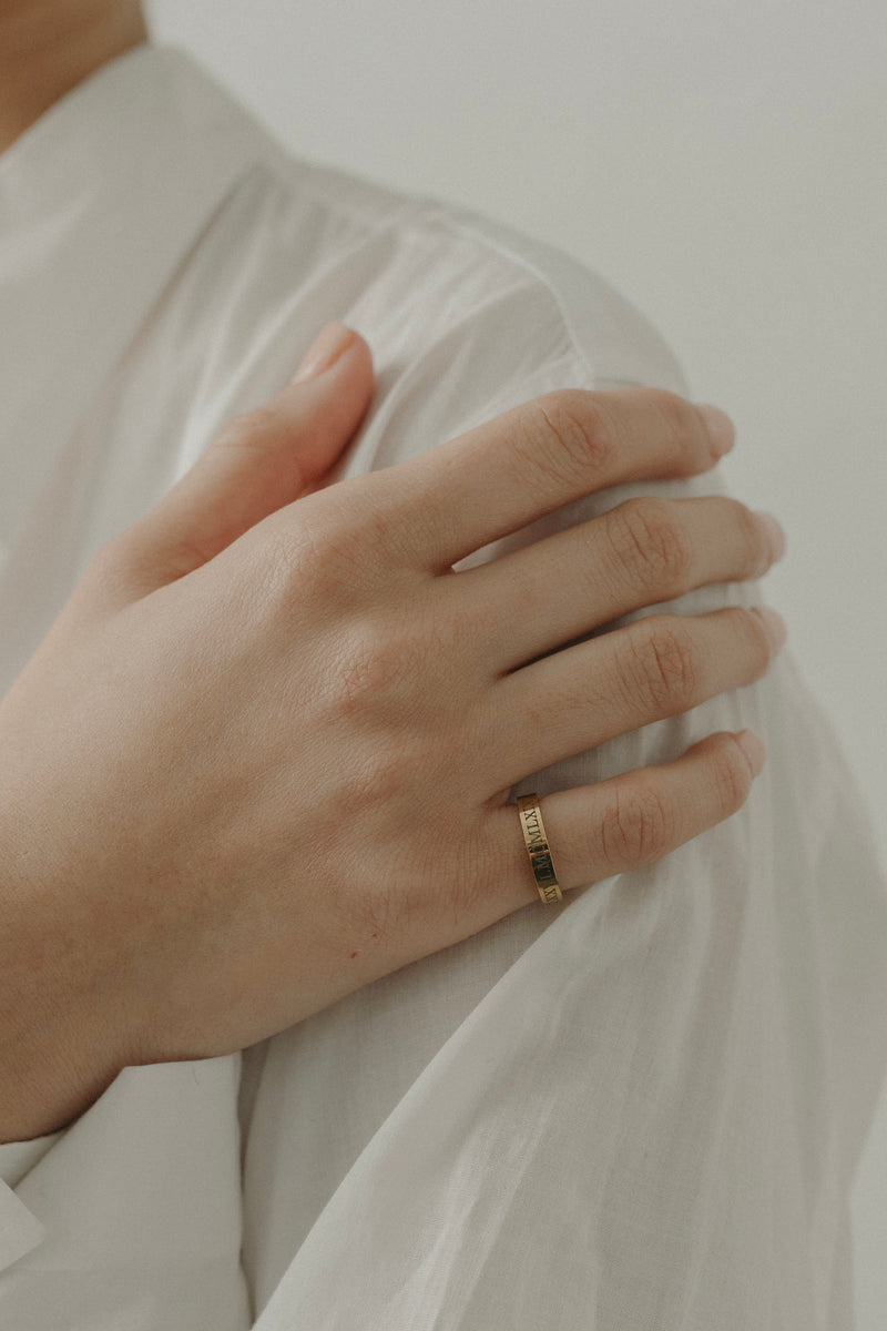 Epithet Band Ring 3mm [Personalize]