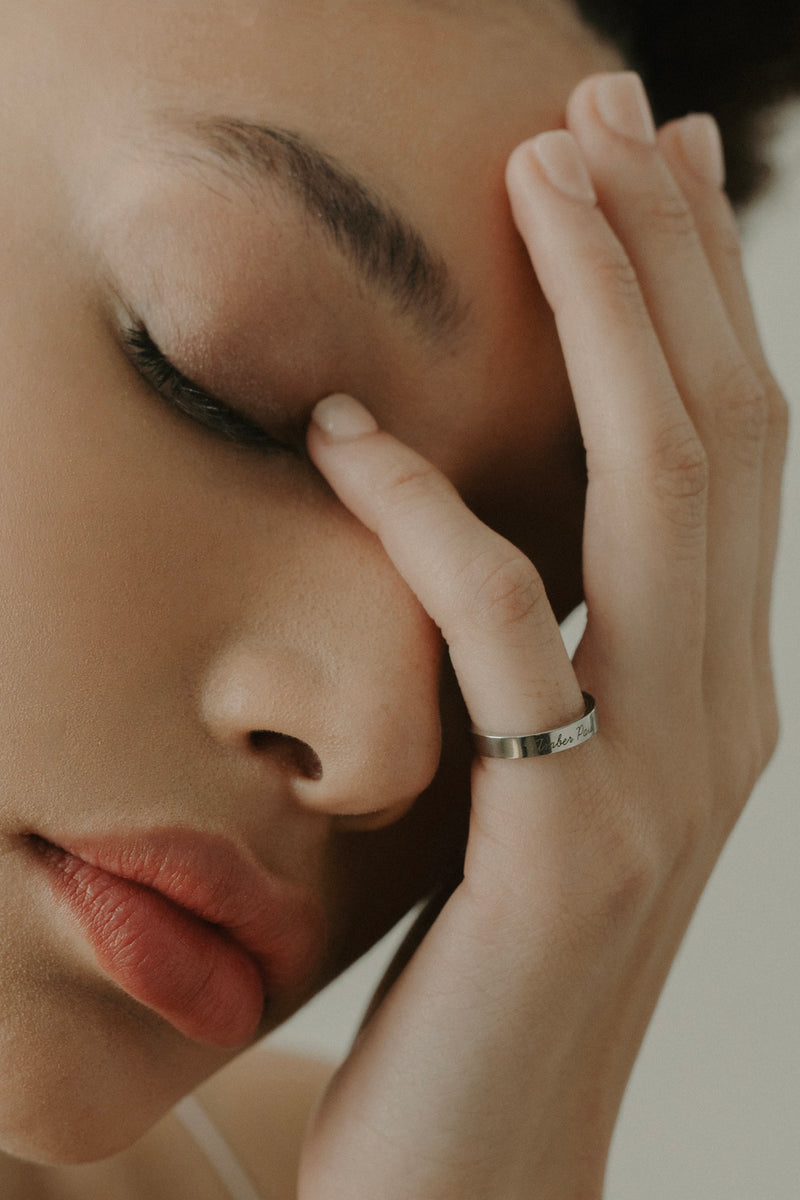 Epithet Band Ring 3mm [Personalize]