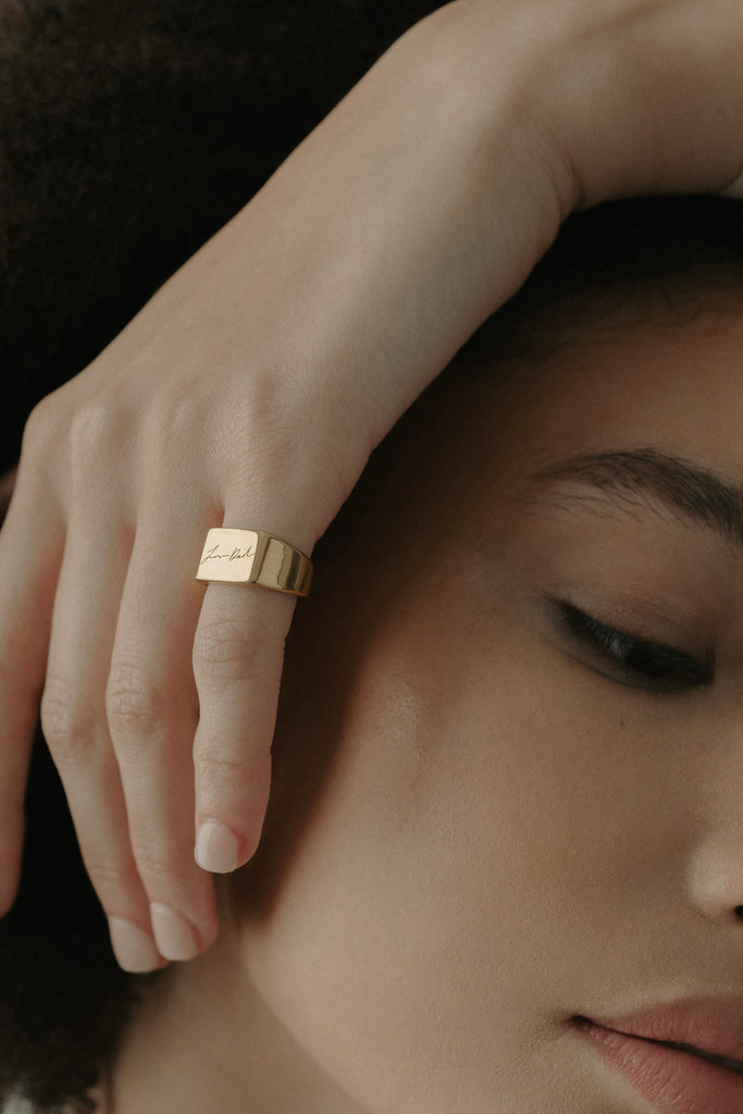 Signet Rectangle Ring [Personalize]