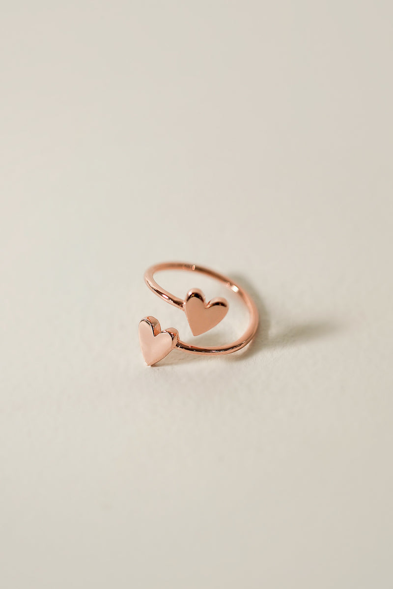 Bond Double Heart Ring [Personalize]