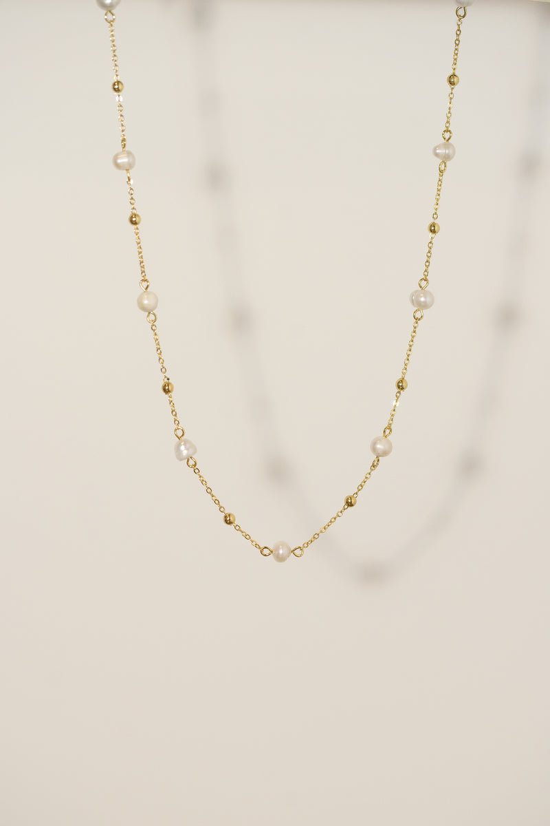 Stardust Satellite Pearl Necklace